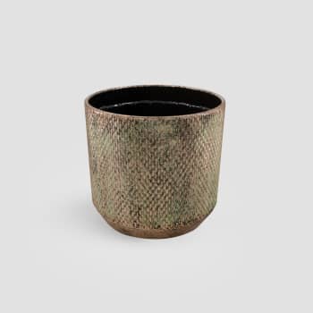 Maceta de Interior Dijk Sara dorado/verde