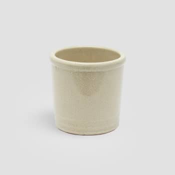 Maceta de Interior EDG Brillo esmaltado marfil