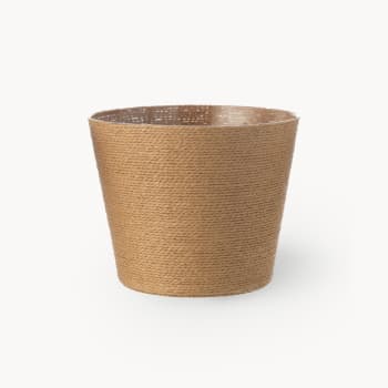 Maceta de Interior J-line Mimbre marrón natural