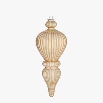 Bola de Navidad Emilían Dorada para Colgar Ø21,5x51cm