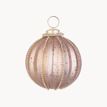 Bola de Navidad Ballsy Opaco Miel, Diámetro 8,5 cm