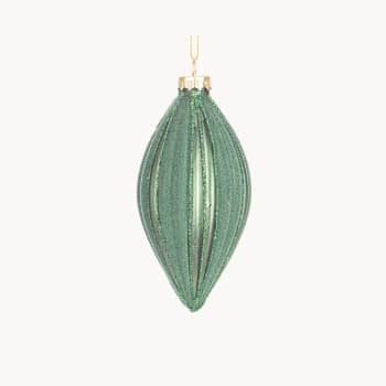 Colgante Ornamental Surtido de Líneas Púrpura y Verde (D8 cm)