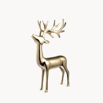 Reno Glower de Pie Dorado - 21.5 x 7.5 x 28 cm