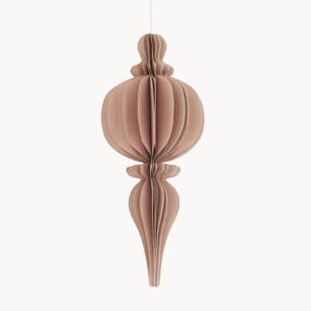 Colgante de papel con purpurina rosa claro - 15 cm x 38 cm