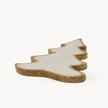 Plato Abeto Blanco de Madera