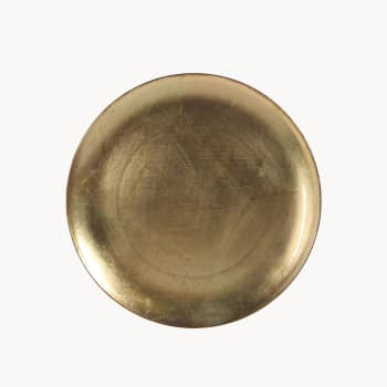 Bajo Plato Decorativo Mila Dorado Diámetro 33 cm