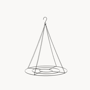 Soporte para colgar Negro Metal 44x55 cm