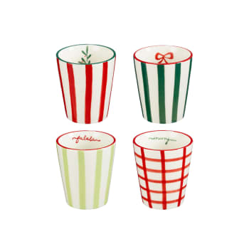 Taza Noel Surtido 4 - Altura 9 cm