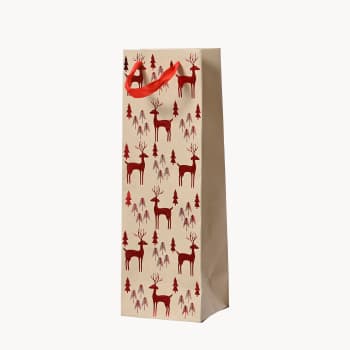 Bolsa Regalo Roja Surtida 12x10x36 cm (Set de 2)