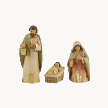 Nacimiento dorado 8 figuras 20 cm para Belén