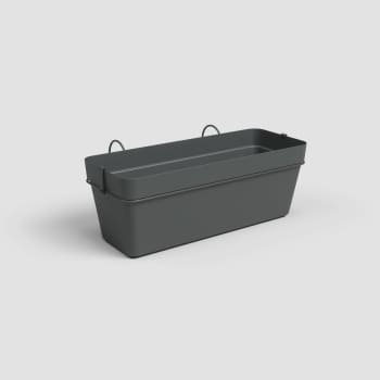 Maceta de plástico Artevasi gris claro Capri jardinera con soporte y reserva de agua