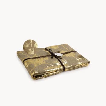 Mantel Florencia Dorado 140x250 cm