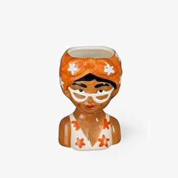 Maceta de Interior Mica Mujer con gafas