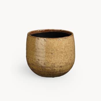 Maceta de Interior Mica Nicolas marrón claro