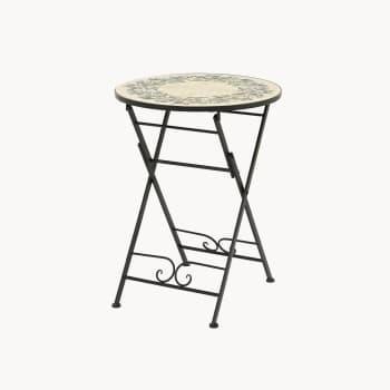 Mesa de bistró KSD ATHENS mosaico/negro