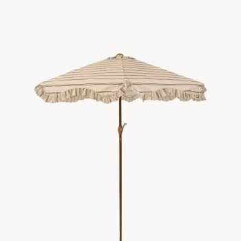 Sombrilla para jardín KSD RAYAS beige/verde