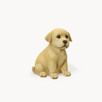 Figura de jardín perro sentado