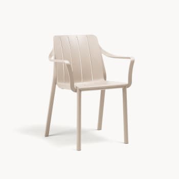 Silla de jardín Nardi TIBERINA beige con brazos