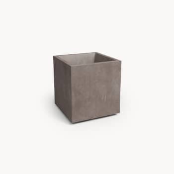 Maceta de plástico Artevasi taupe Sydney con reserva