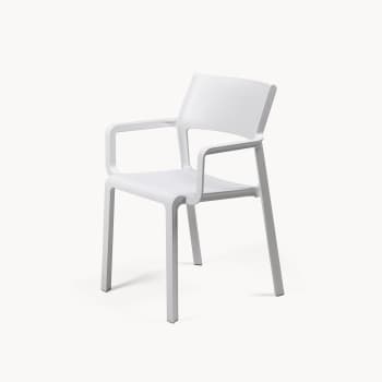 Silla de jardín Nardi TRILL blanco con brazos-