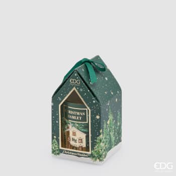 Vela aromática Noel verde Ø7 cm