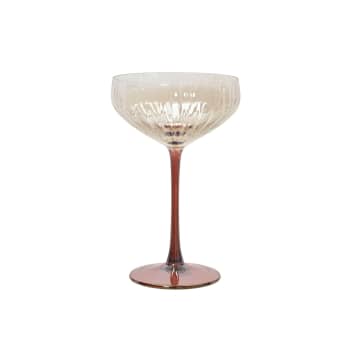 Copa de cóctel de cristal granate Ø11,3×18,2 cm
