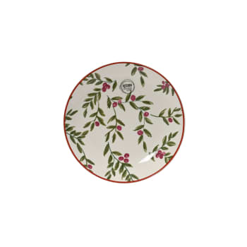 Plato de postre de porcelana con bayas Ø19,4 cm