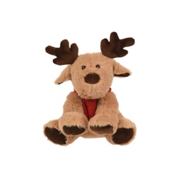 Reno de peluche con bufanda 22 cm
