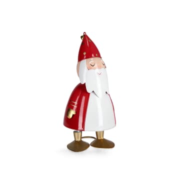 Soporte Papá Noel rojo y blanco 19 cm