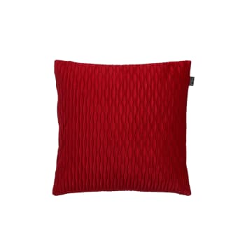 Cojín de ondas rojo 45×45 cm