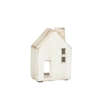 Casa decorativa beige 7,5×11×15,5 cm