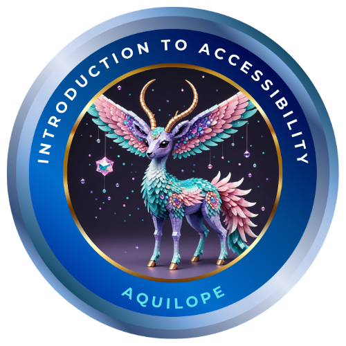Introduction to Accessibility badge