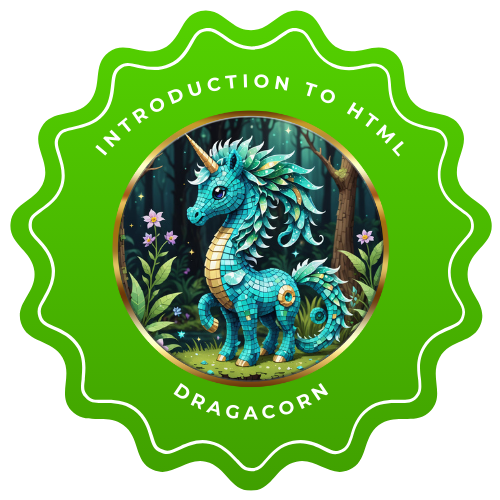 Terrarium Project 1: Intro to HTML badge
