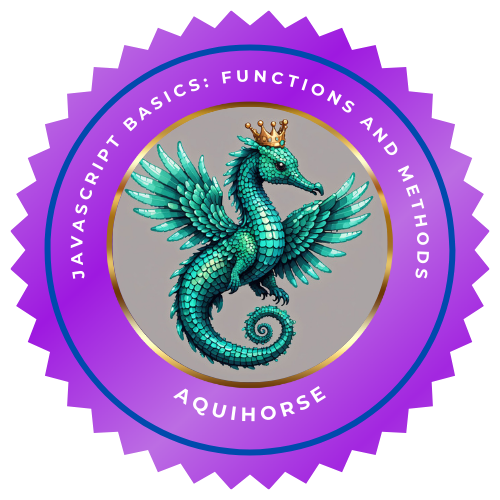 JavaScript Basics: Functions and Methods badge
