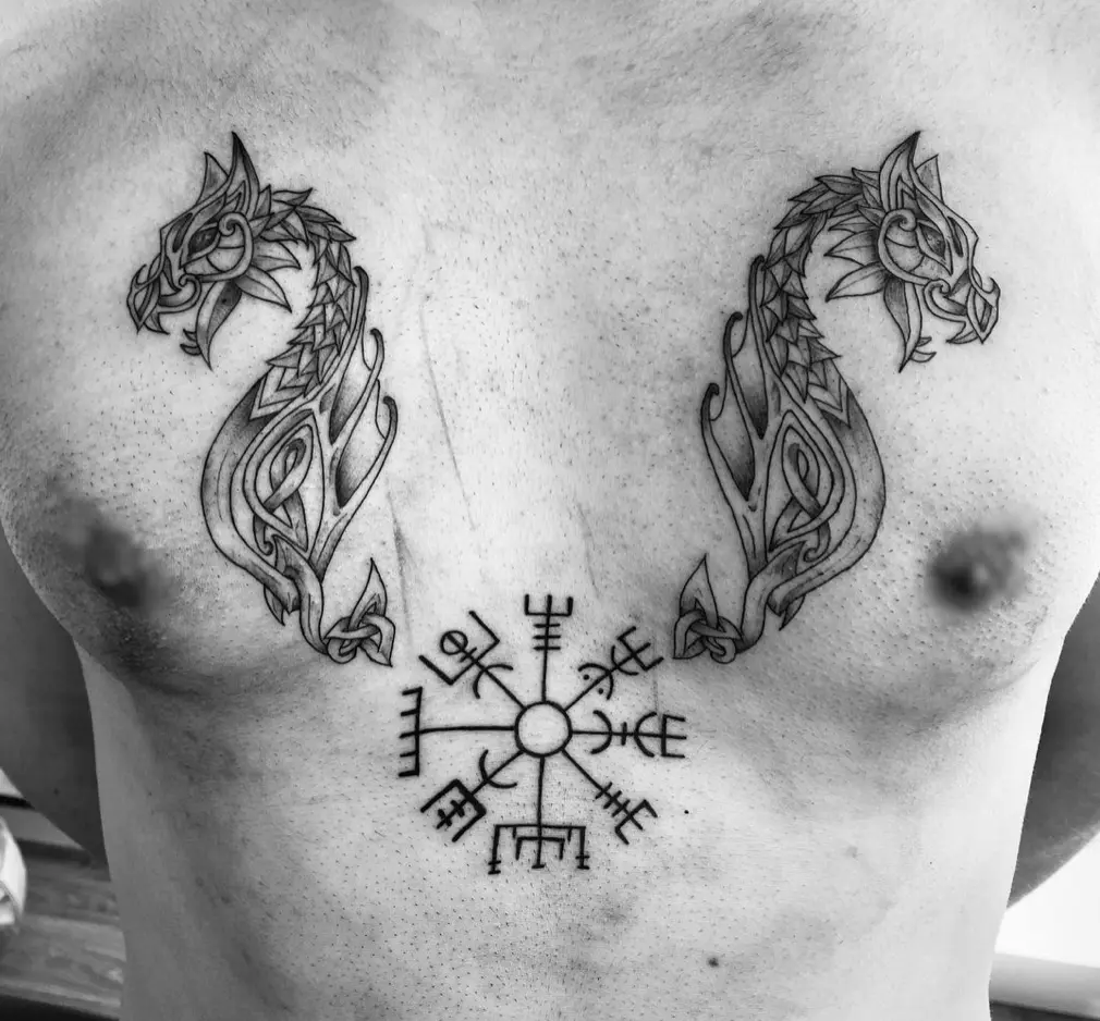 Newgrange Snake Celtic Tattoo Design  LuckyFish Art