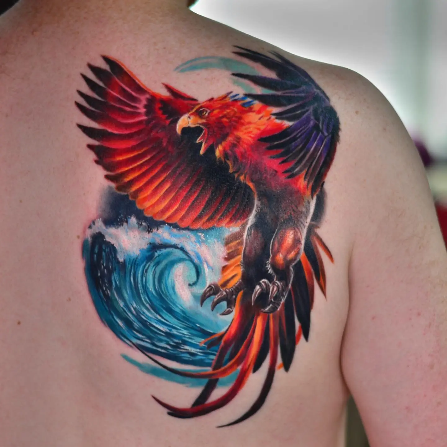 The phoenix is generally thought to be a symbol of freedom Color Gray  Tags Cool Awesome  Phoenix bird tattoos Phoenix tattoo design Phoenix  tattoo