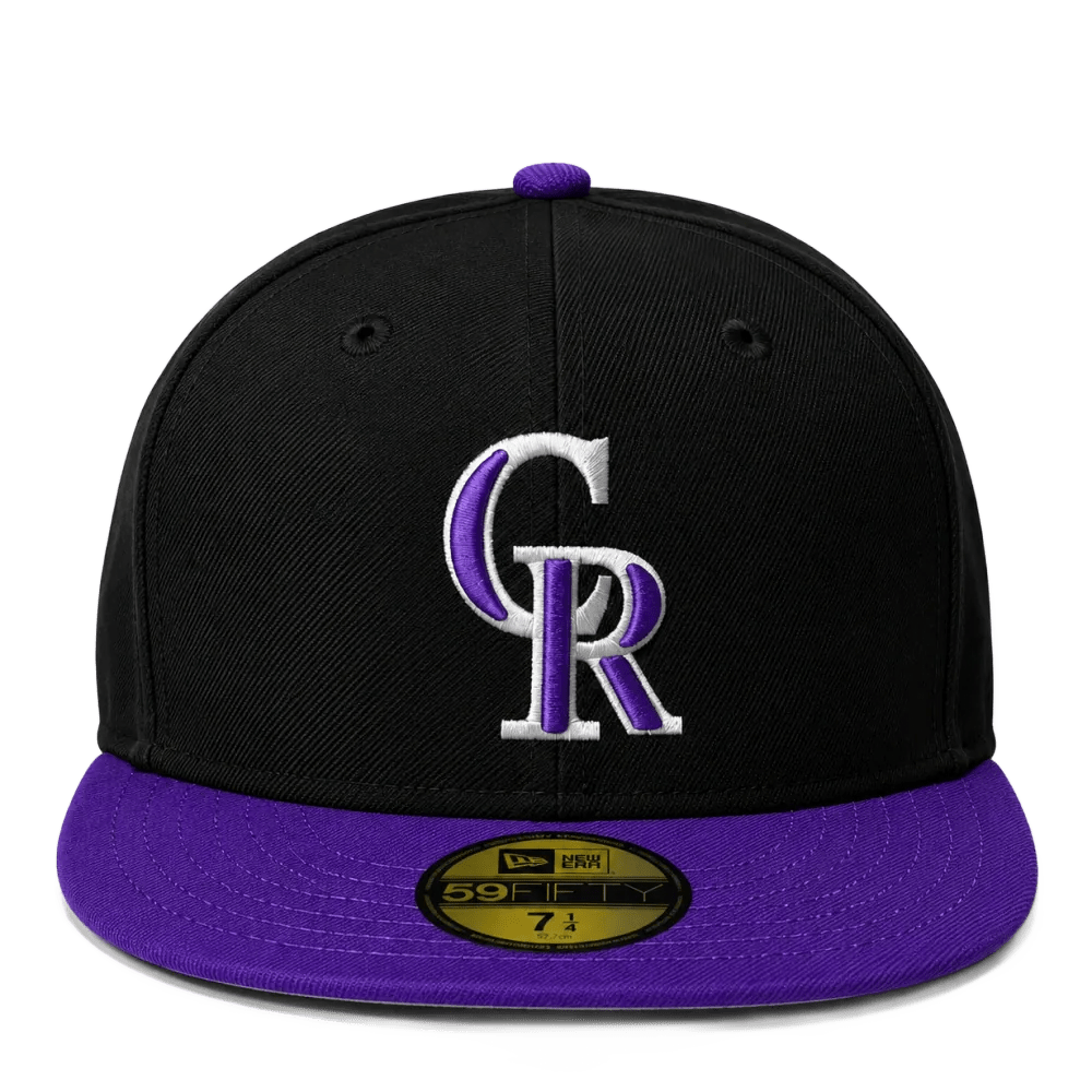 Gorra Colorado Rockies 59FIFTY Black & Purple — foto 1