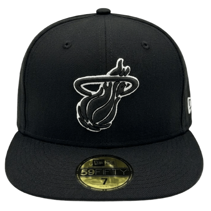 Gorra Miami Heat 59FIFTY Black White Logo — foto 1