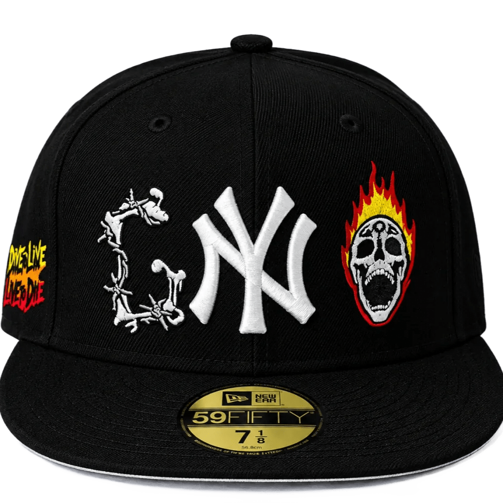 Gorra New York Yankees 59FIFTY Live to Die / Skull & Bones — foto 1