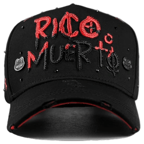 MEXICANA G5 Gorra Rico o Muerto Black Red — foto 1