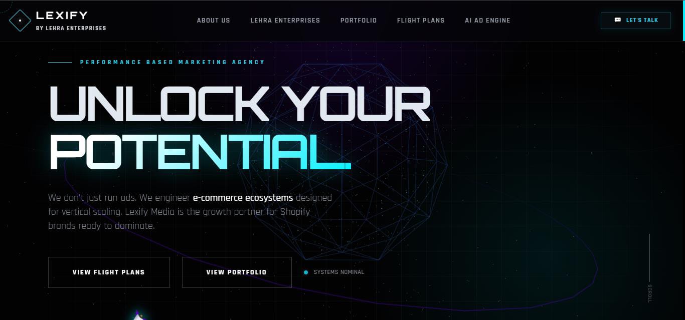 Lexify Media Hero Section
