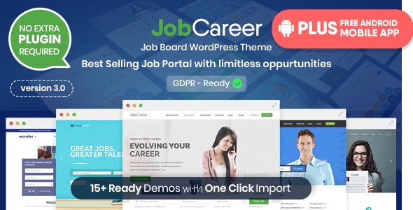 JobCareer v3.0 - Job Board Responsive WordPress Theme nulled February 5, 2020