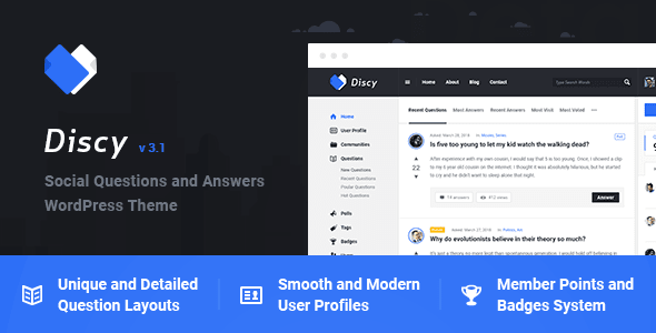 Discy v4.1 - Social Questions and Answers WordPress Theme NULLED June 3, 2020 Discy v4.1 - Social Questions and Answers WordPress Theme