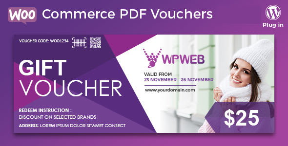 WooCommerce PDF Vouchers v4.1.1 - WordPress Plugin May 30, 2020 WooCommerce PDF Vouchers v4.1.1 - WordPress Plugin