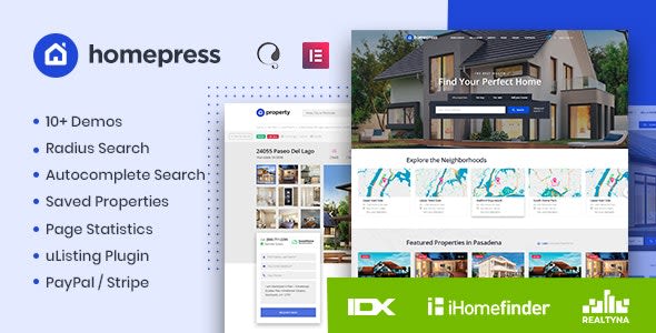 HomePress v1.1.9 - Real Estate WordPress Theme May 18, 2020 HomePress v1.1.9 - Real Estate WordPress Theme