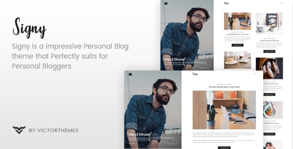 Signy v1.8.1 - A Personal Blog WordPress Theme May 18, 2020 Signy v1.8.1 - A Personal Blog WordPress Theme