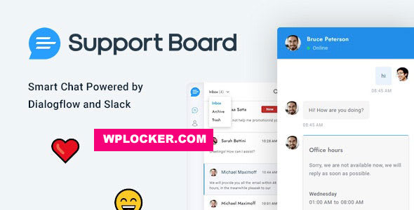 Support Board v3.0.2 - Chat WordPress Plugin - Chat & Support April 22, 2020 Support Board v3.0.2 - Chat WordPress Plugin - Chat & Support