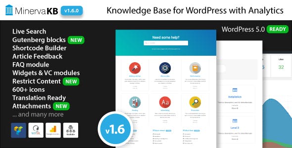 MinervaKB v1.6.6 - Knowledge Base for Wordpress with Analytics March 18, 2020 MinervaKB v1.6.6 - Knowledge Base for WordPress with Analytics