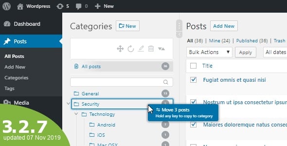 WordPress Real Category Management v3.2.14 - Custom category term order / Tree view NULLED April 22, 2020 WordPress Real Category Management v3.2.14 - Custom category term order / Tree view