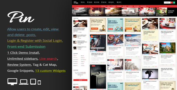 Pin v5.2 - Pinterest Style / Personal Masonry Theme April 14, 2020 Pin v5.2 - Pinterest Style / Personal Masonry Theme